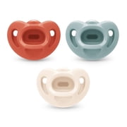 NUK First Choice Comfy 100% Silicone Pacifier, 0-6 months, 3 pack