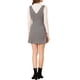 thumbnail image 3 of INSPIRAR CHIC Vestido Tirantes Sin Mangas Pinafore Houndstooth L Blanco Marrón, 3 of 8
