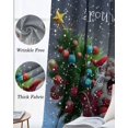 thumbnail image 6 of Santa Claus Elk Blackout Curtains for Bedroom - 84 Inch Long Light Blocking 2 Panels Set, Xmas Pine Trees Snowflakes Winter Gray Thermal Insulated Living Room Drapes Grommet Window Curtains 52"x84", 6 of 8