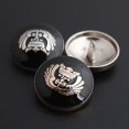 thumbnail image 3 of New Metal Men 'S And Women 'S Suit Suit Coat Button Button Black Wing Shirt Coat Button Button Windbreaker Button, 3 of 3