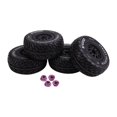 thumbnail image 1 of 4 Piezas de 110 mm 1/10 Neumáticos para Camión de Recorrido Corto con Rueda Hexagonal de 12 mm para   Senton HuanQi 727 Vkar 10sc Rc Car, 1 of 1