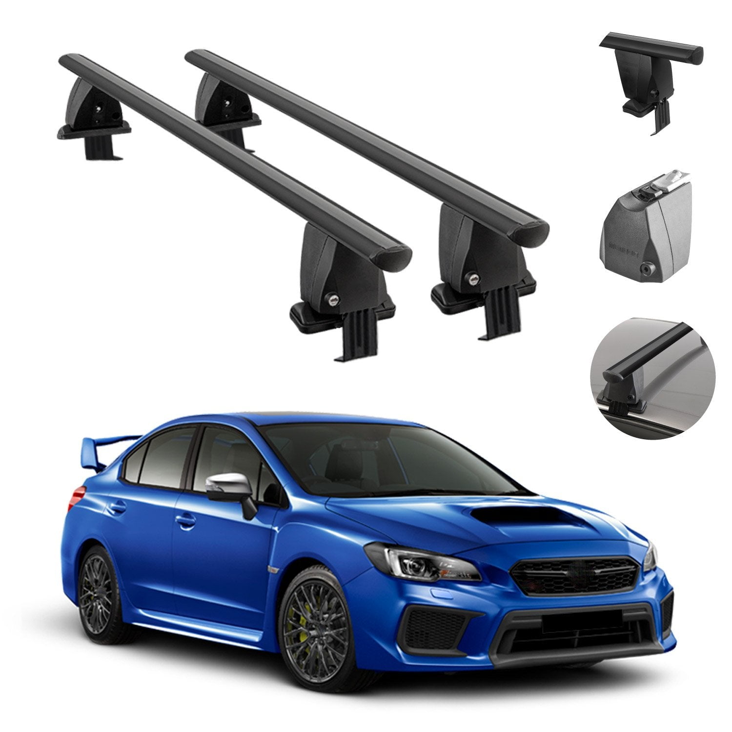 Smooth Roof Rack For Subaru WRX STI 20182021 Cross Bar Carrier Rail
