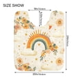 thumbnail image 5 of Yayeee Bath Rug for Bathroom Floor Non Slip Rectangle Fluffy Soft Absorbent Mat, 16"x24", Retro Rainbow, 5 of 7
