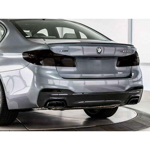 Rvinyl Tail Light Tint Covers Compatible with BMW 5-Series 2017-2020 (Sedan) - Smoke