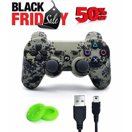 Black Friday/Cyber Monday Deal!PS3 Controller Wireless Dualshock 3 - PS3 Remote for Playstation 3,The Best Choice for (Best Cyber Monday Offers 2019)