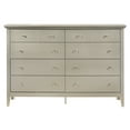 thumbnail image 6 of Glory Furniture Hammond Wood Veneer 8-Drawer Bedroom Dresser in Silver Champagne, 6 of 6