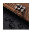 thumbnail image 3 of 6 Pares Aretes Con Piercing Pendientes Runas Hombre NEGRO, 3 of 5