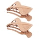 thumbnail image 1 of 2 pinzas de plástico para el cabello, pinzas para el cabello, pasadores para el cabello para mujeres, naranja claro mate, 3.39''x1.89''x0.91'', 1 of 7