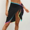 thumbnail image 5 of asdoklhq Skirt for Women Plus Size,Tassel Stitching Irregular One-Piece Strappy Skirt Swimwear Beach Towel, 5 of 7