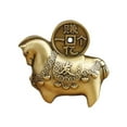 thumbnail image 3 of Estatua de caballo, decoración Feng Shui, adorno antiguo coleccionable retro, estatuilla de latón para jardín, coche, sala de estar, sala de estudio,, 3 of 9