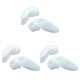 thumbnail image 5 of Vogacara Separadores de dedos de silicona para hombres y mujeres, 1 par, portátil, reutilizable, ectropión óseo, ajustador de dedos, 1 par 3piezas, 5 of 6