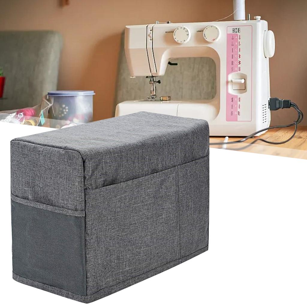 Dust Sewing Machine Cover with Pockets Cover/Organizer Tote Bag