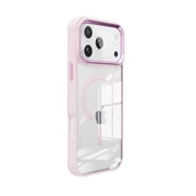 Strong Metal Wireless Charging Case for iPhone 17 Pro Max - Pink