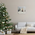 thumbnail image 3 of Stupell Industries Winter Barn with Snowflakes Landscape Painting Gallery Wrapped Canvas Art Print Wall Art, 24 x 24, 3 of 8