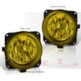 thumbnail image 5 of For 2005-2007 Ford Escape / 2003-2004 Mustang Cobra / 2002-2004 Focus SVT Chrome Housing Front Bumper Driving Fog Lights Lamps Assembly Pair + Bulbs (Yellow Lens) - SN95 02 Lincoln LS, 5 of 7