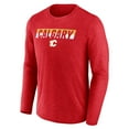 thumbnail image 2 of Men's Fanatics Heather Red Calgary Flames Transition Long Sleeve T-Shirt, 2 of 3