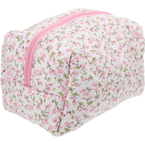 Make Up Bag Travel Cosmetics Bag Women Makeup Bag Flower Pattern Makeup Pouch for Women Girls