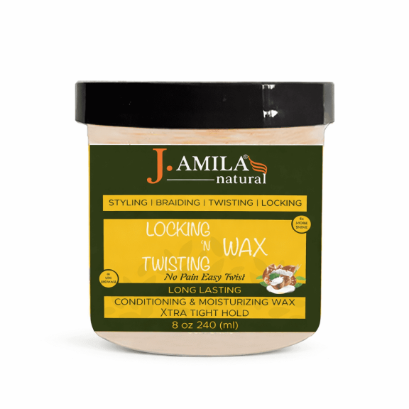 J. Amila Award-Winning Locking & Twisting Wax for Long Lasting Hold - 8oz