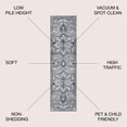 thumbnail image 3 of JONATHAN Y MODERN PERSIAN 2 x 8 Runner Rug, Vintage Medallion - Light Gray/Navy, MDP106B-28, 3 of 5