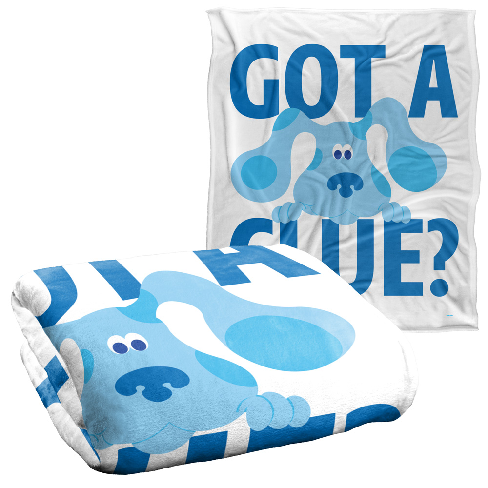 Blues Clues Blanket, 50"x60" Get A Clue Silky Touch Super Soft Throw