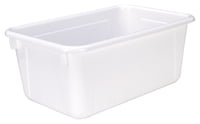 Teacher Created Resources® Small Plastic Storage Bin, Clear, Pack