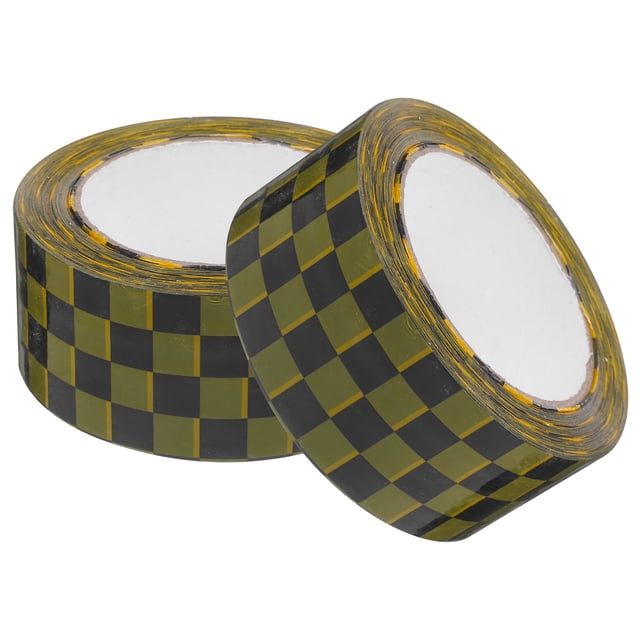 Raindrops Patterned Duct Tape with Retro Chessboard Design for Stylish Package Decoration