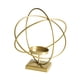 thumbnail image 4 of Candelabro de metal BLESIY con forma de vela de té adorno de hierro para boda Oro redondo, 4 of 8