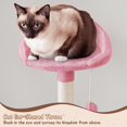 thumbnail image 5 of YEXJ 63.5″ H Cat Tree, Multi Level Cat Tree Condo with Basket Hammock Scratching Post, Cat Furniture for Indoor Cats, 5 of 10