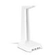 thumbnail image 3 of Soporte para auriculares RGB Soporte para pantalla de auriculares para juegos brillante y brillante extraíble con 3 puertos USB 2.0 Blanco, 3 of 5