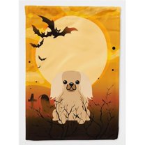 Caroline's Treasures BB4370CHF Halloween Pekingnese Fawn Sable Flag Canvas House Size , Large, multicolor