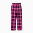 thumbnail image 5 of PatPat Women Pajamas Pants Christmas Plaid Plus Pj Pants Comfy Casual Sleep Bottom with Pockets, Hot Pink, 5 of 8