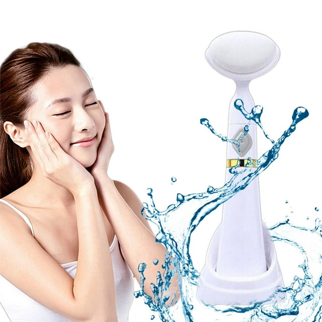 Cepillo de limpieza facial a pilas para hombres y mujeres, exfoliante facial, eliminador de puntos negros, aspirador para exfoliar, masajear y limpiar poros. Cepillos de limpieza facial eléctricos.