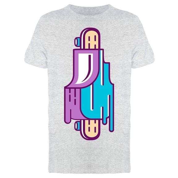 Skateboard Ice Cream Cartoon Tee Men's -Image by Shutterstock