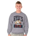 thumbnail image 3 of Street Fighter Ryu's Gym Workout Men's Crewneck Sweatshirt Brisco Brands S, 3 of 6
