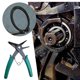 thumbnail image 1 of 2-in-1 Snap Ring Pliers | Internal & External Circlip Removal Tool | Heat-Treated High Carbon Steel | Non-Slip PVC Grip | Spring Action | 10-40mm Capacity | Automotive, Bike, Farm, Plumbing Repair, 1 of 5