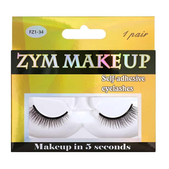 RAGUPEL 5Pairs Reusable Self-Adhesive Eyelashes, No Glue or Eyeliner Needed Easy To Apply, Waterproof Wispy Long Extension Natural Fluffy Makeup Thick False Eyelashes