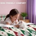 thumbnail image 6 of Yspwyqan Christmas Twin XL Size Bedding Set, 3 Piece Snowflake Reindeer Tree Pattern Comforter Set with 2 Pillow Shams for Xmas Holiday Bedroom Decor, 6 of 7