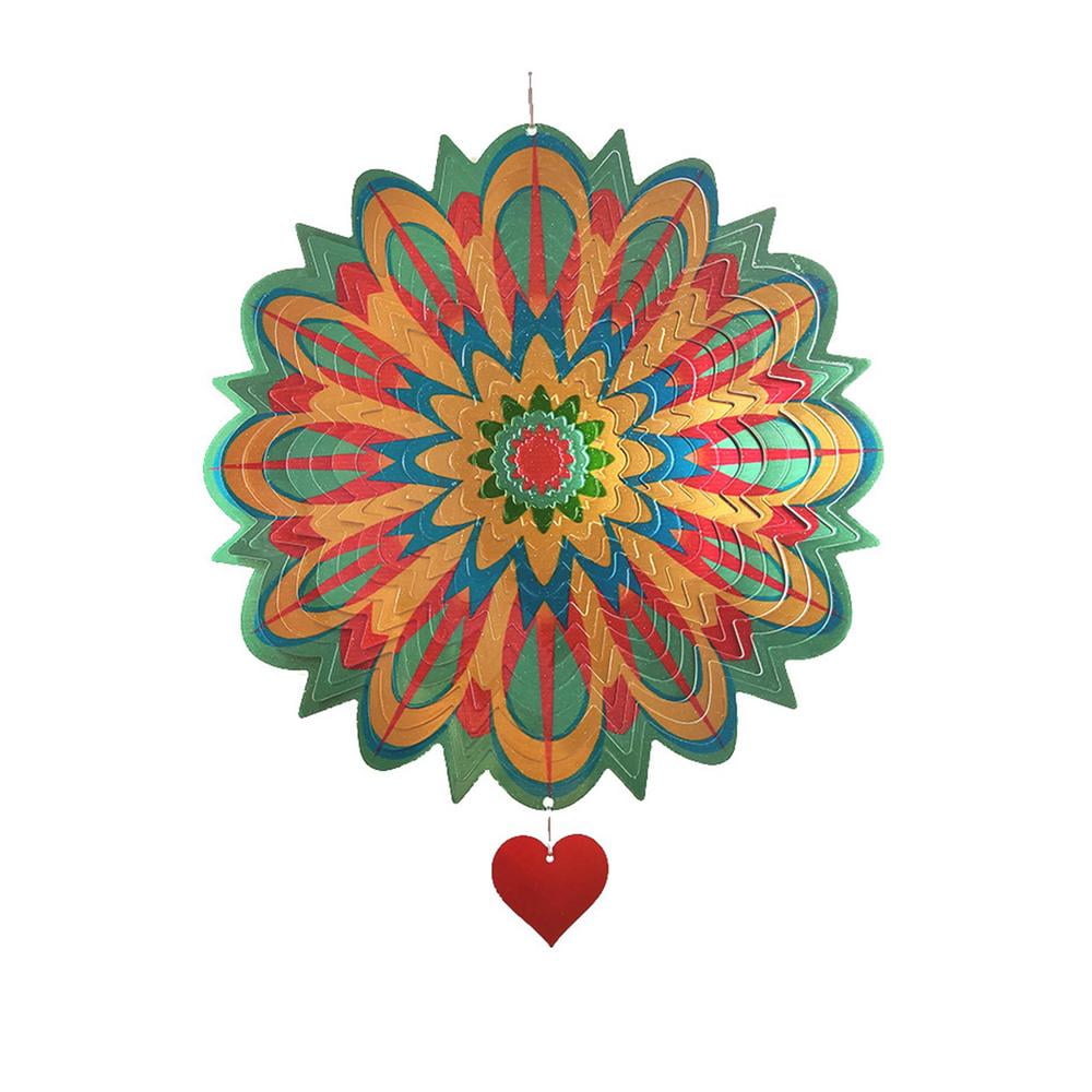 Download Metal Wind Spinner 3d Kinetic Mandala Flame Spinner Garden Decor Walmart Com Walmart Com