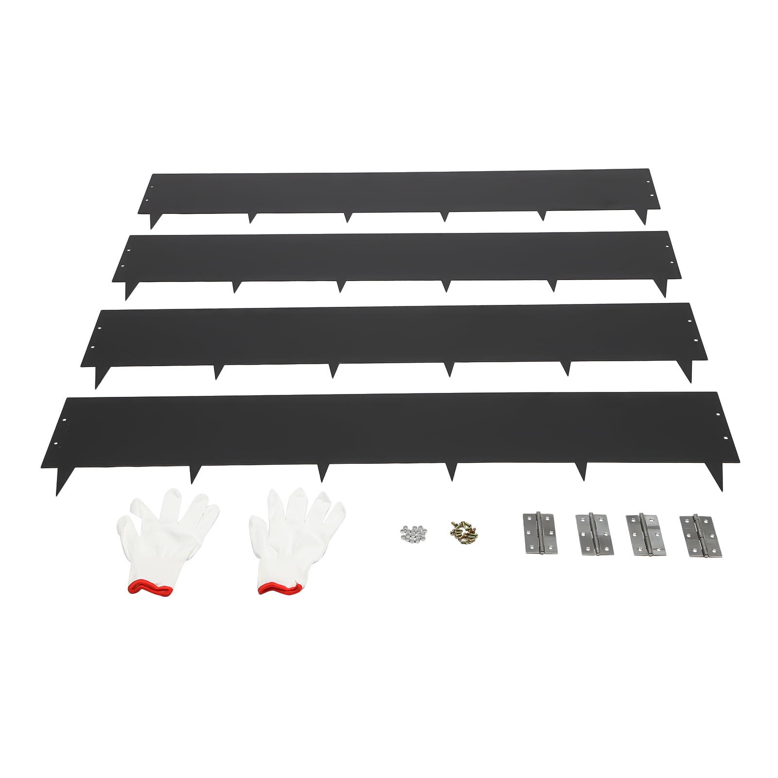 Steel Landscape Edging 4 Pack 40 inch Length, 8.46 inch Depth Steel Edging Border for Landscaping Lawn Garden Metal Edging