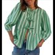 thumbnail image 1 of Blusa Peplum Y2K para Mujer, de Corta Abullonada, con Lazo, para Salir de Verano, Blusa Babydoll. Verde M, 1 of 10