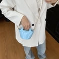 thumbnail image 3 of Bolso de cubo portátil con personalidad sencilla de moda coreana para mujer, nuevo bolso de mensajero mini macaron brillante 2025, 3 of 5