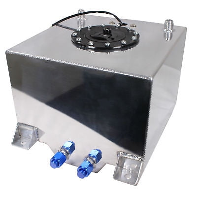 Silver 5 Gallon 19l Aluminum Fuel Cell Gas Tank 12 X12 X8 5 Level Sender Walmart Com Walmart Com