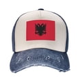thumbnail image 2 of Men Women Albania Flag Baseball Cap Golf Dad Hat Adjustable Low Profile Cotton Hat, 2 of 7