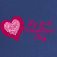 thumbnail image 2 of CafePress - My First Valentines Day Maternity Maternity T Shir - Maternity Dark T-Shirt, 2 of 3