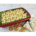 thumbnail image 2 of Foil Decor Red- 1 BPA-Free Polystyrene Foil Pan Carrier for Serving 9x13x2" Foil Pans, 2 of 9