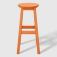 thumbnail image 4 of WestinTrends Malibu 29" HDPE Outdoor Patio Round Bar Stool, Orange, 4 of 7