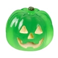thumbnail image 3 of Clearance Sale | Glow-in-the-Dark Resin Pumpkin Figurine for Halloween Fall Decor, Miniature Artificial Pumpkin for Home Cake Decoration and Festive Display, Green, 3 of 3