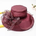 thumbnail image 5 of Kcolen Women Tea Party Hats Elegant Women's Wide Brim Floral Sun Hat for Beach Wedding Bridal Shower and Summer Dress Occasions, 5 of 6