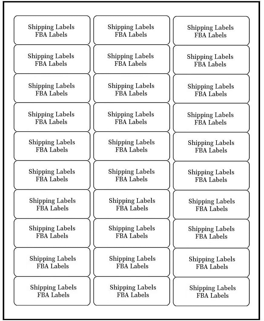 SJPACK 30 UP Address Labels for Laser Inkjet Printers 1" x 2-5/8", Pack of 15000 Labels
