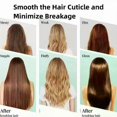 thumbnail image 3 of 2pcs/set Vibrant Detangling Brush Set - Gentle, Anti-Static, Vented Hollow Out Design for Effortless Hair Combining, Styling and Massage - Suitable fo, 3 of 3